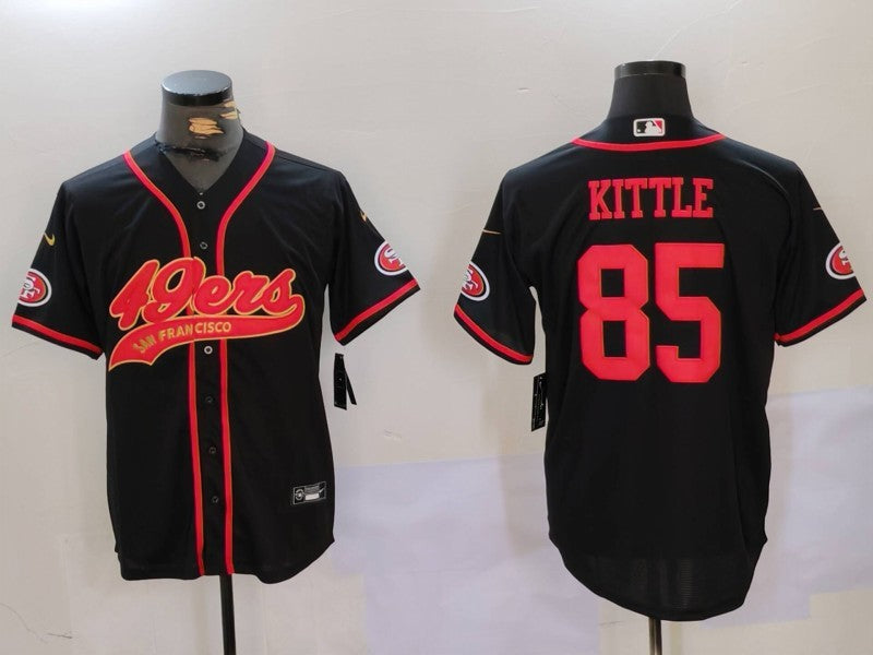 Men’s San Francisco 49ers George Kittle #85 Black Jersey