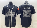 Men’s San Francisco 49ers George Kittle #85 Black Retired RFLCTV Limited Jersey Joint Edition