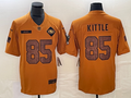 Men’s San Francisco 49ers George Kittle #85 Brown 2023 Salute To Service Limited Jersey