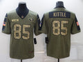 Men’s San Francisco 49ers George Kittle #85 Brown Authentic Jersey