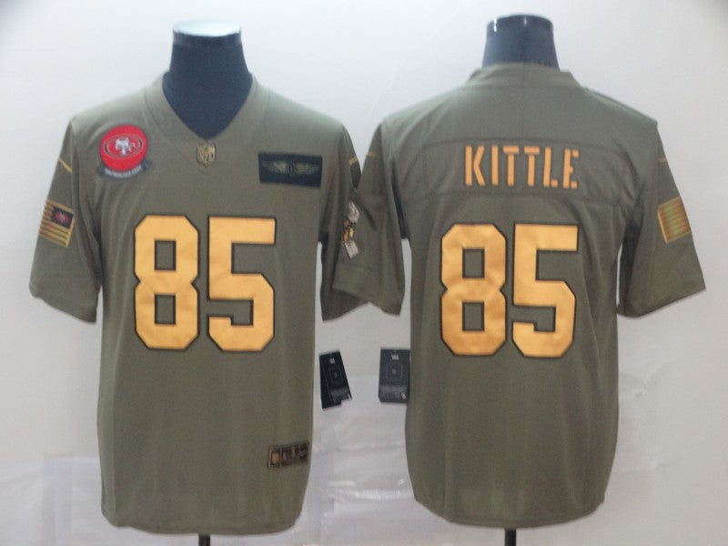 Men’s San Francisco 49ers George Kittle #85 Brown Jersey