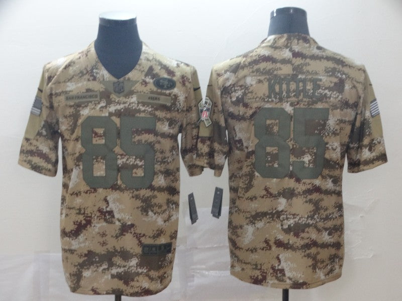 Men’s San Francisco 49ers George Kittle #85 Camouflage Jersey