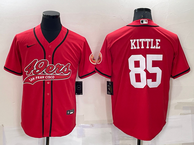 Men’s San Francisco 49ers George Kittle #85 Red Jersey Joint Edition