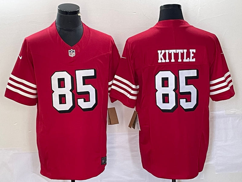 Men’s San Francisco 49ers George Kittle #85 Red Vapor Limited Jersey