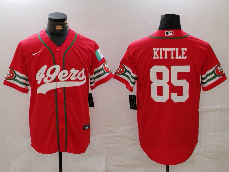 Men’s San Francisco 49ers George Kittle #85 Scarlet Jersey