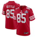 Men’s San Francisco 49ers George Kittle #85 Scarlet Super Bowl LVIII Jersey