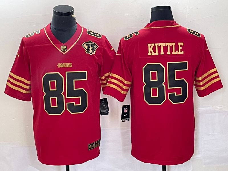 Men’s San Francisco 49ers George Kittle #85 Scarlet Vapor F.U.S.E. Limited Jersey