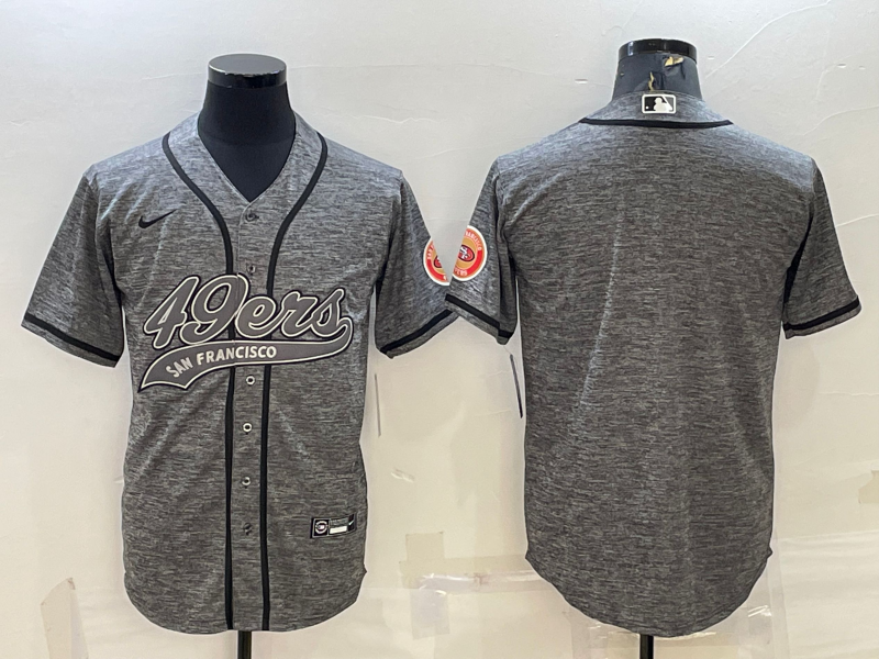 Men’s San Francisco 49ers Gray Blank Jersey