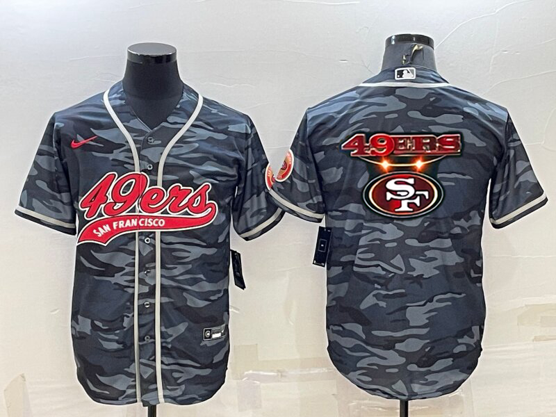 Men’s San Francisco 49ers Grey Camouflage Jersey