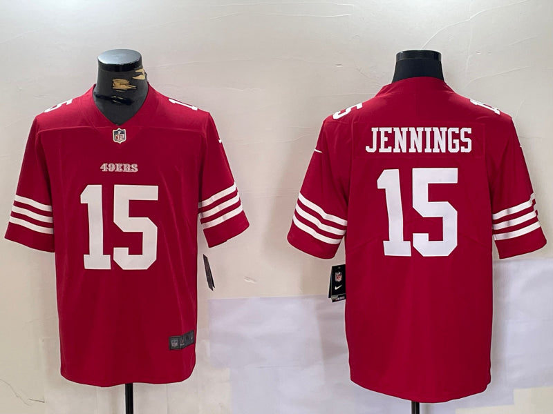 Men’s San Francisco 49ers Jauan Jennings #15 Scarlet Jersey