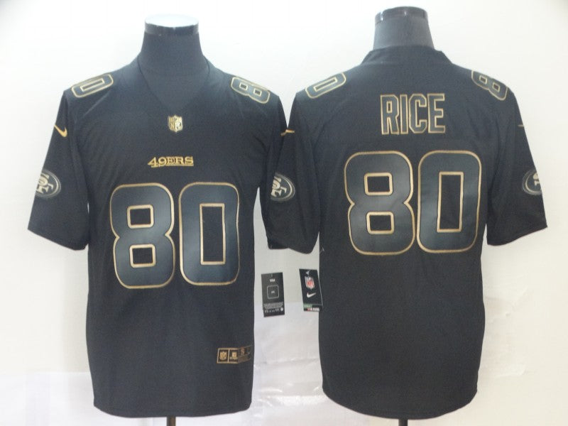 Men’s San Francisco 49ers Jerry Rice #80 Black Alternate Jersey