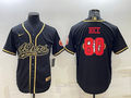 Men’s San Francisco 49ers Jerry Rice #80 Black Jersey Joint Edition