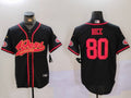 Men’s San Francisco 49ers Jerry Rice #80 Black Jersey