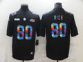 Men’s San Francisco 49ers Jerry Rice #80 Black Jersey
