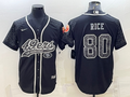 Men’s San Francisco 49ers Jerry Rice #80 Black Retired RFLCTV Limited Jersey Joint Edition