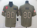 Men’s San Francisco 49ers Jerry Rice #80 Brown Alternate Jersey