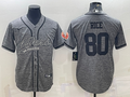 Men’s San Francisco 49ers Jerry Rice #80 Grey Jersey Joint Edition