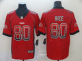 Men’s San Francisco 49ers Jerry Rice #80 Red Authentic Jersey