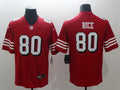 Men’s San Francisco 49ers Jerry Rice #80 Red Jersey