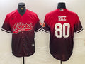 Men’s San Francisco 49ers Jerry Rice #80 Scarlet Jersey