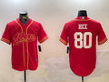 Men’s San Francisco 49ers Jerry Rice #80 Scarlet Team Jersey