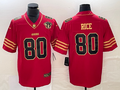 Men’s San Francisco 49ers Jerry Rice #80 Scarlet Vapor Elite Retired Jersey
