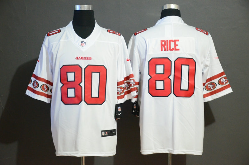 Men’s San Francisco 49ers Jerry Rice #80 White Jersey