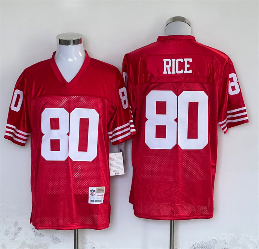 Men’s San Francisco 49ers Jerry Rice Mitchell & Ness Scarlet Legacy Jersey