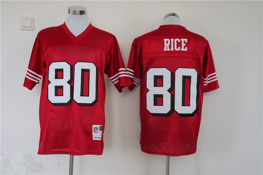 Men’s San Francisco 49ers Jerry Rice Mitchell & Ness Scarlet Legacy Jersey