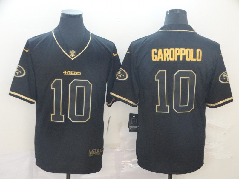 Men’s San Francisco 49ers Jimmy Garoppolo #10 Black Jersey