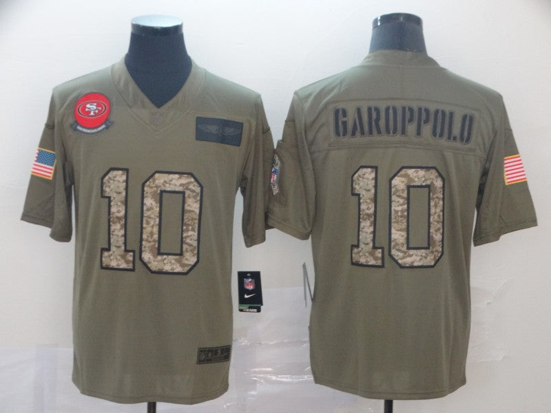 Men’s San Francisco 49ers Jimmy Garoppolo #10 Brown Jersey
