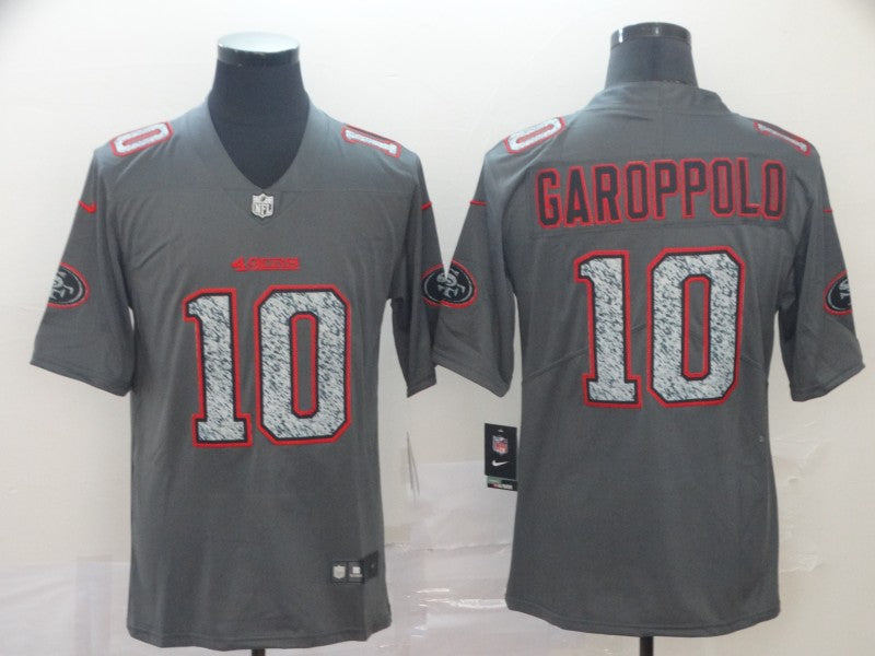 Men’s San Francisco 49ers Jimmy Garoppolo #10 Gray Jersey