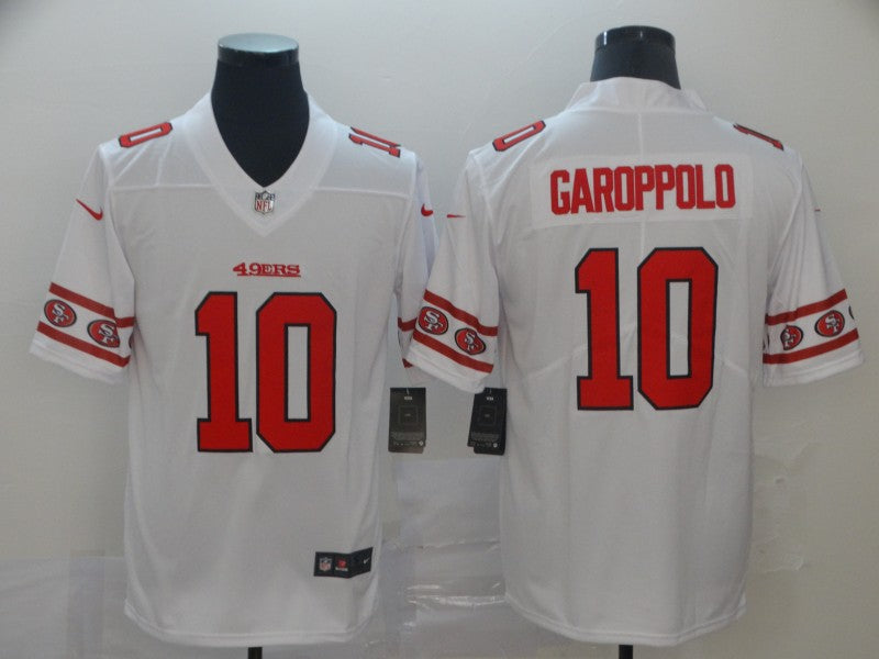 Men’s San Francisco 49ers Jimmy Garoppolo #10 White Alternate Jersey