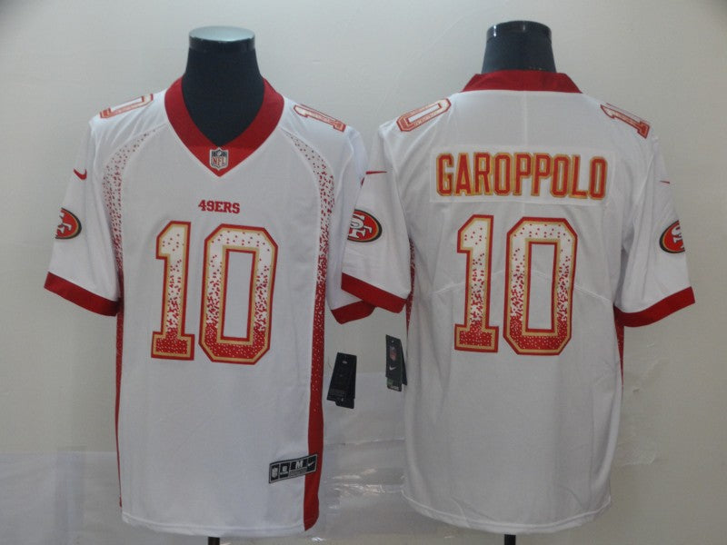 Men’s San Francisco 49ers Jimmy Garoppolo #10 White Authentic Jersey
