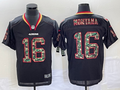 Men’s San Francisco 49ers Joe Montana #16 Black Jersey