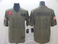 Men’s San Francisco 49ers Joe Montana #16 Brown Jersey