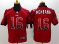 Men’s San Francisco 49ers Joe Montana #16 Red Authentic Jersey