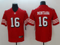 Men’s San Francisco 49ers Joe Montana #16 Red Jersey