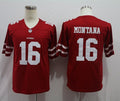 Men’s San Francisco 49ers Joe Montana #16 Red Jersey