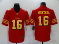 Men’s San Francisco 49ers Joe Montana #16 Red Jersey