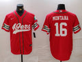 Men’s San Francisco 49ers Joe Montana #16 Scarlet Jersey