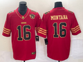 Men’s San Francisco 49ers Joe Montana #16 Scarlet Vapor F.U.S.E. Limited Jersey