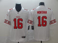 Men’s San Francisco 49ers Joe Montana #16 White Authentic Jersey