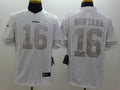 Men’s San Francisco 49ers Joe Montana #16 White Stitched Jersey