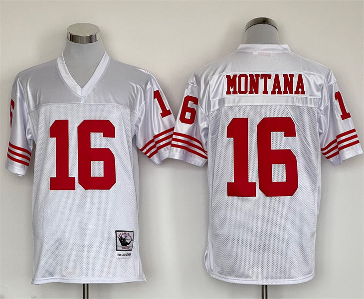 Men’s San Francisco 49ers Joe Montana Mitchell & Ness White Legacy Jersey