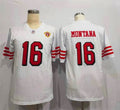 Men’s San Francisco 49ers Joe Montana White 75th Anniversary Jersey