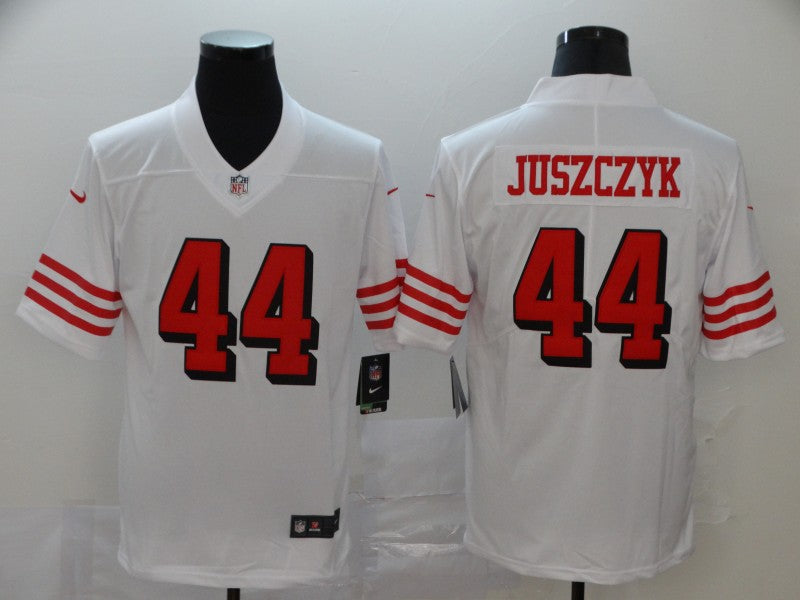Men’s San Francisco 49ers Kyle Juszczyk #44 White Jersey