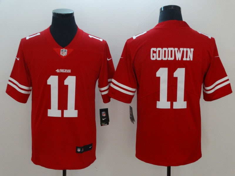 Men’s San Francisco 49ers Marquise Goodwin #11 Red Jersey