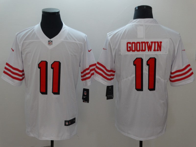 Men’s San Francisco 49ers Marquise Goodwin #11 White Jersey