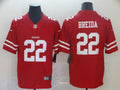 Men’s San Francisco 49ers Matt Breida #22 Red Jersey